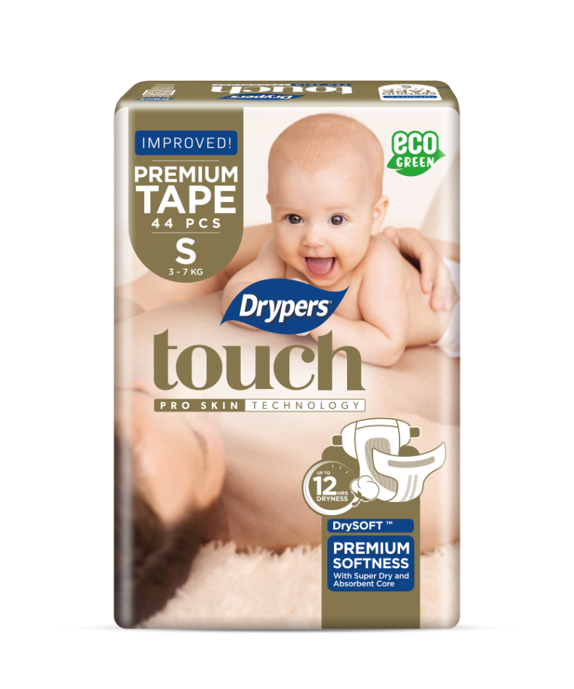 (Bundle of 2) Drypers Touch Tape S 44s