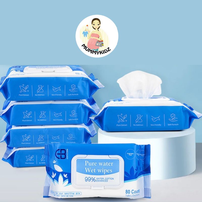 Mummykidz Edi Pure Water Wet Wipes - 10 Sheets