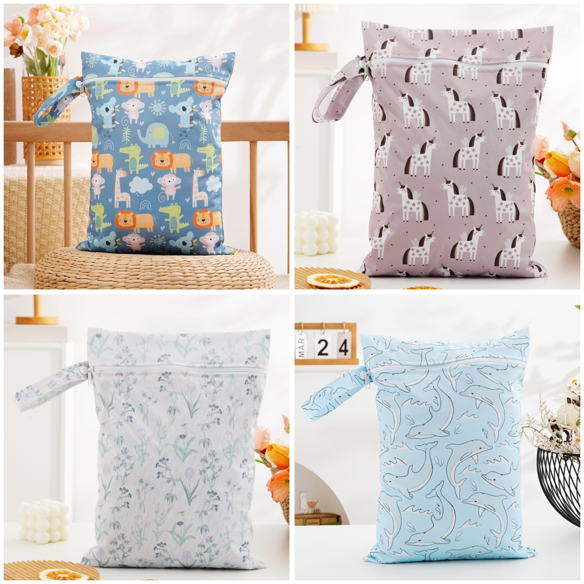 EM Diaper Wet Bag - 26x36cm (Assorted)
