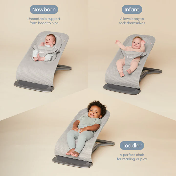 Ergobaby Evolve 3 in 1 Mesh Bouncer - Light Grey