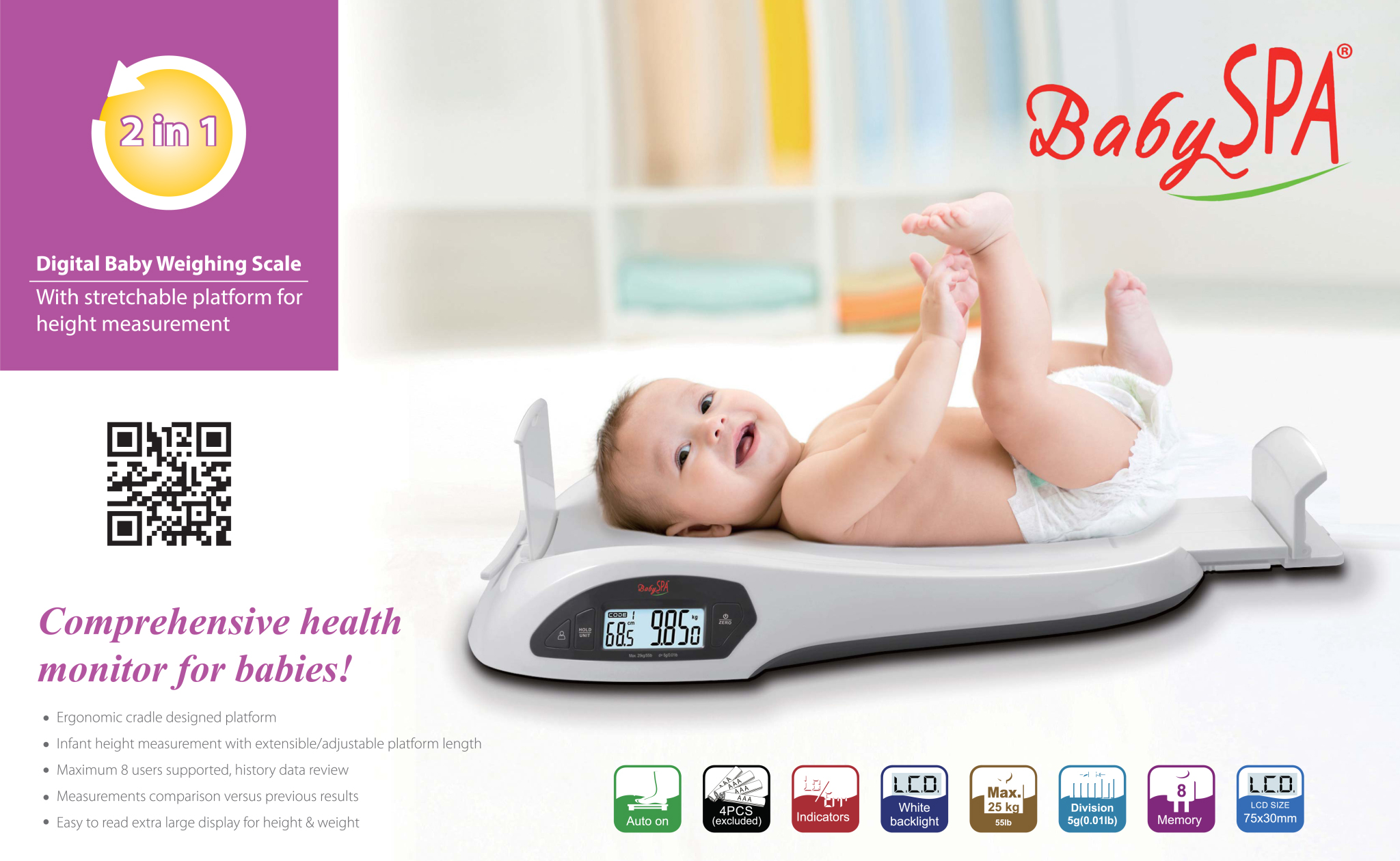 BabySPA 2 in 1 Health Monitor