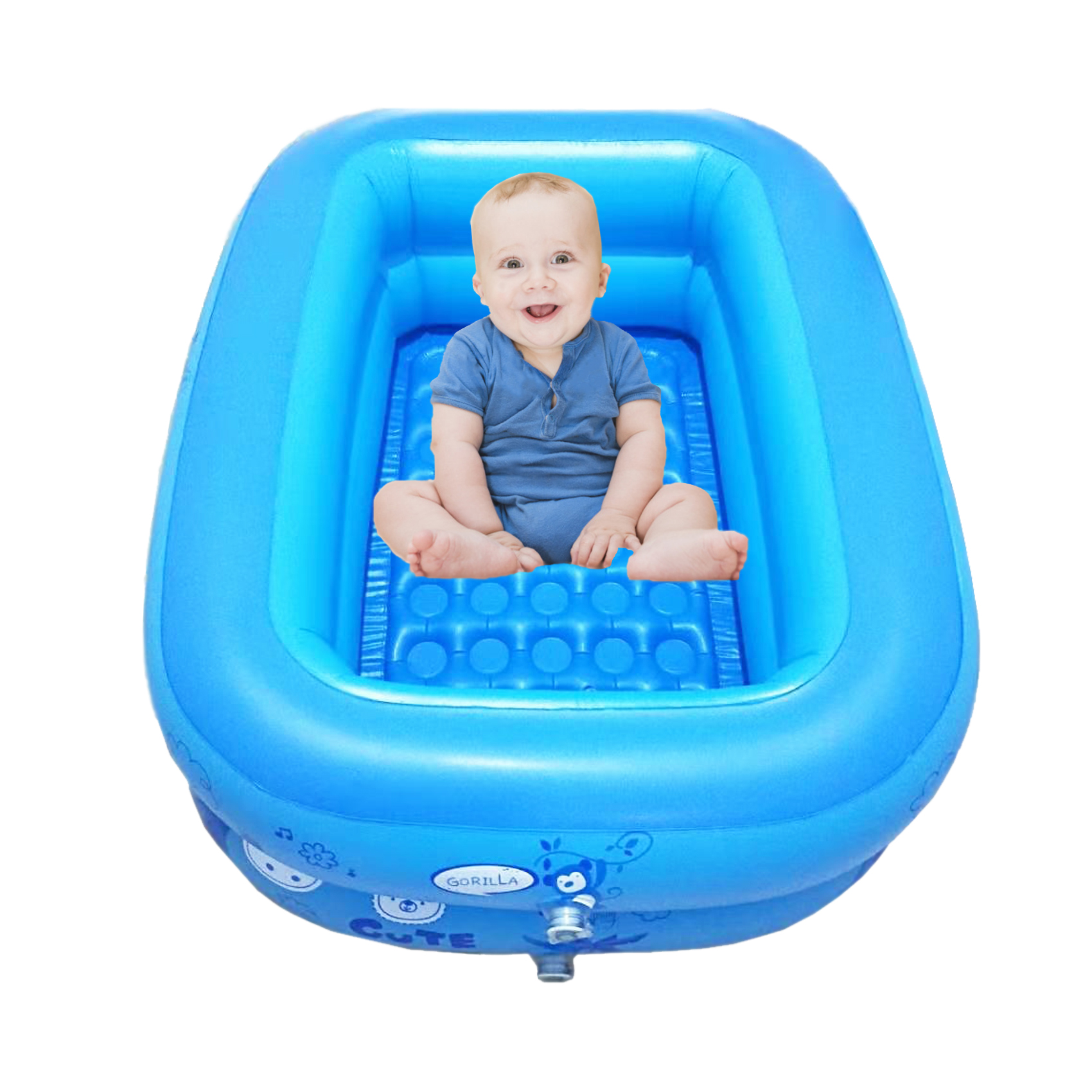 BabySPA Home Spa Inflatable Pool (130 x 85 x 46cm)