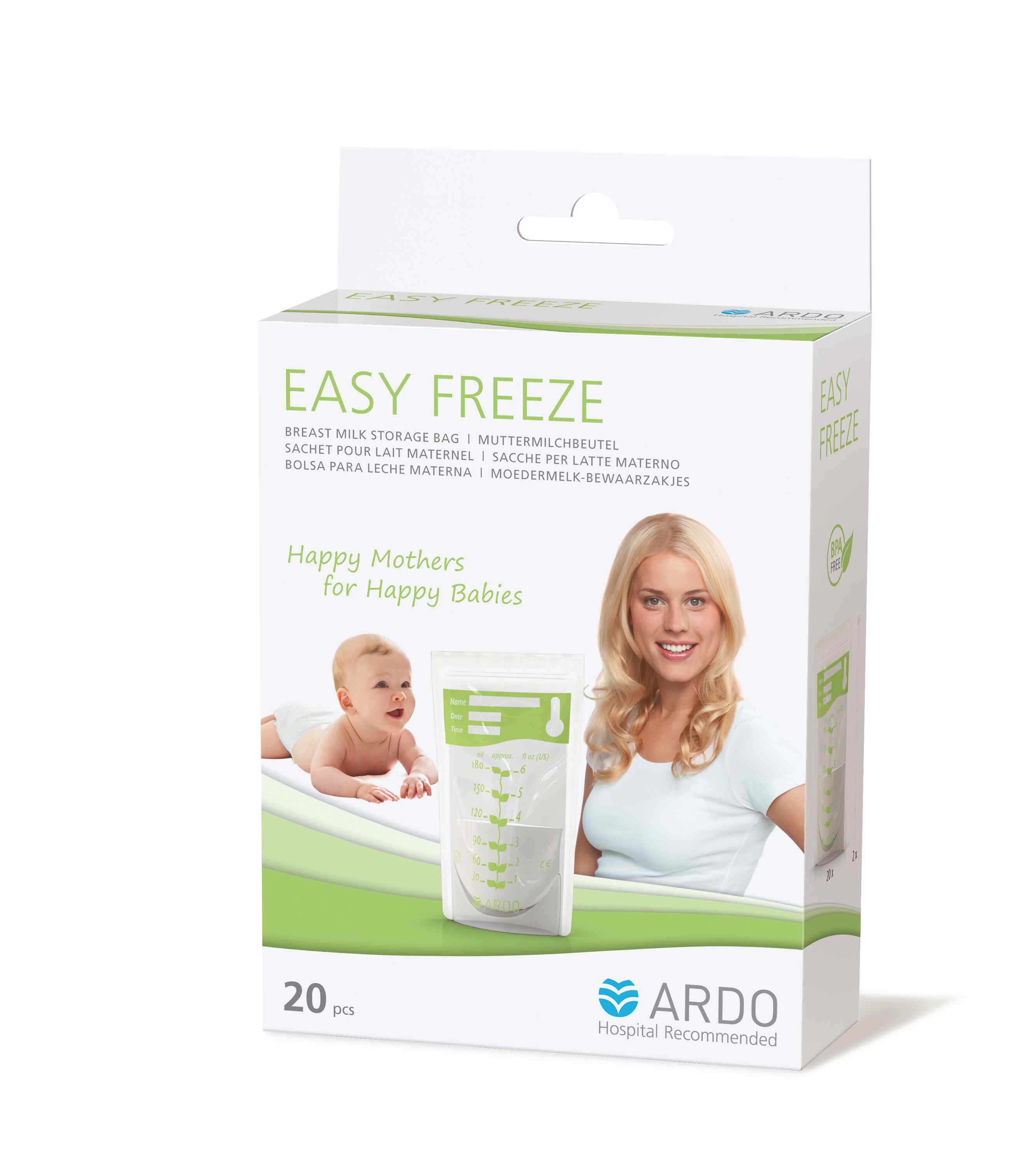 Ardo Easy Freeze Milk Bags (20bags)