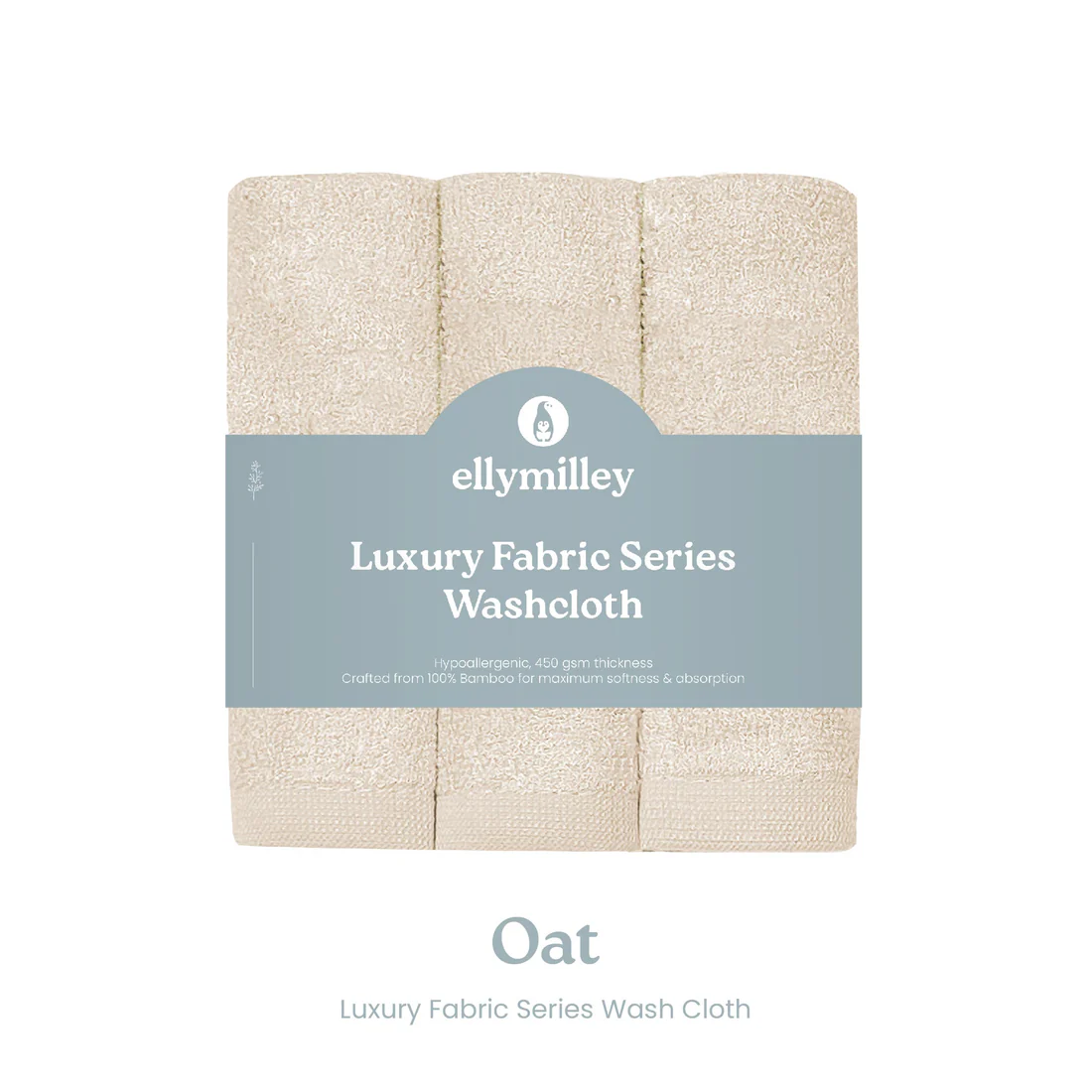 Elly Milley Bundle Wash Cloth Set + Hooded Towel