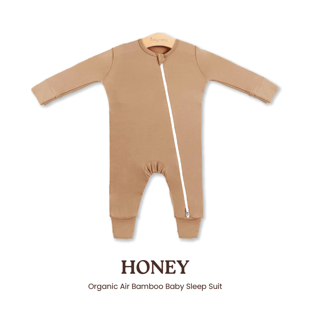Elly Milley Bamboo Sleep Suit Honey