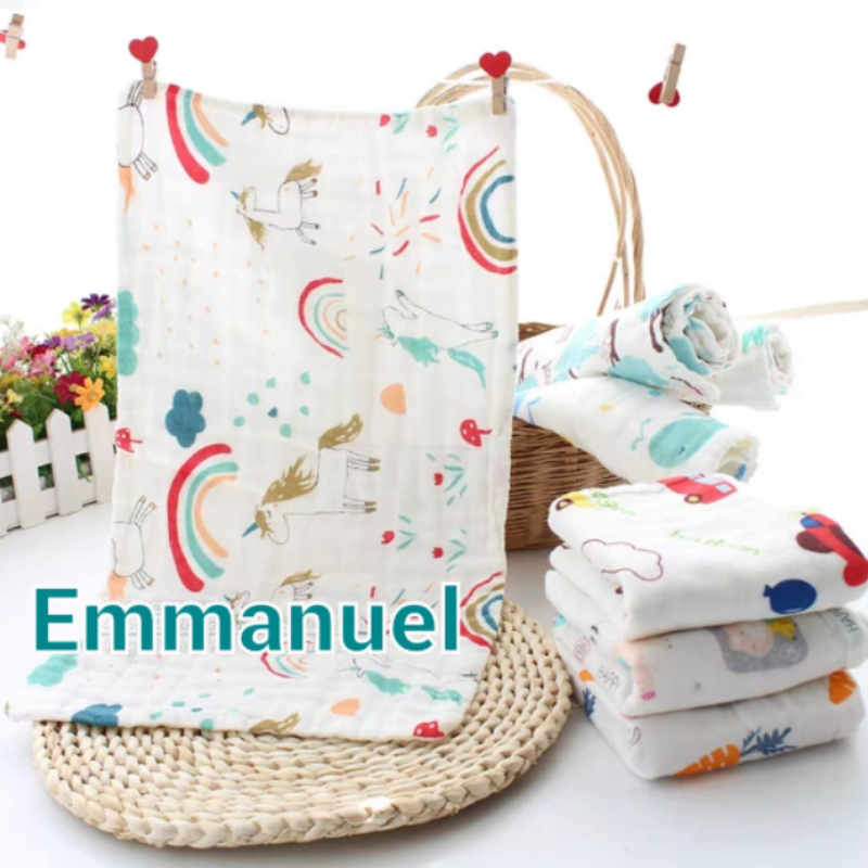 baby-fair Emmanuel Burpcloth Washcloth Towel 25X50cm (3-Piece Pack)