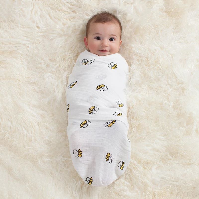 Emmanuel Baby Swaddle Blanket 100 Percent Muslin Cotton