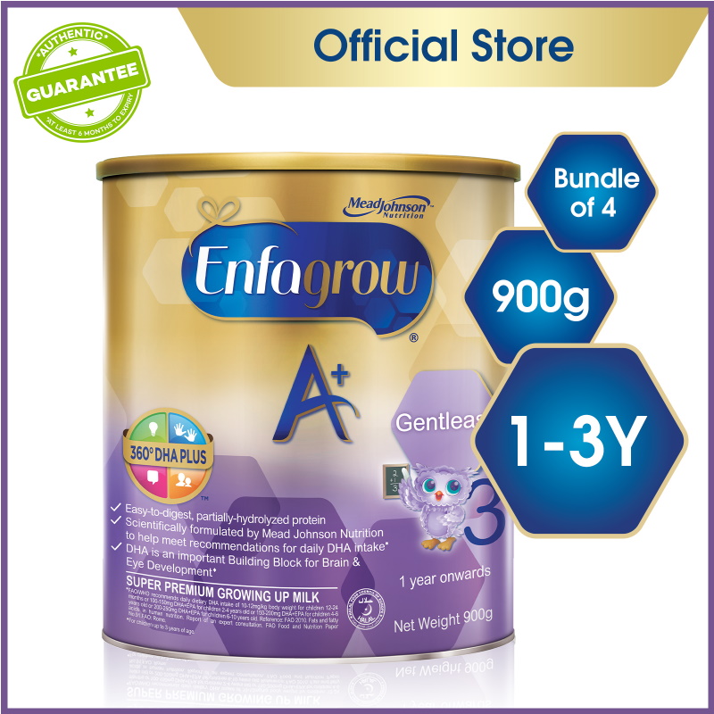 Enfagrow A+ Stage 3 Gentlease Baby Formula Milk Powder 360DHA+ (1-3Y ...