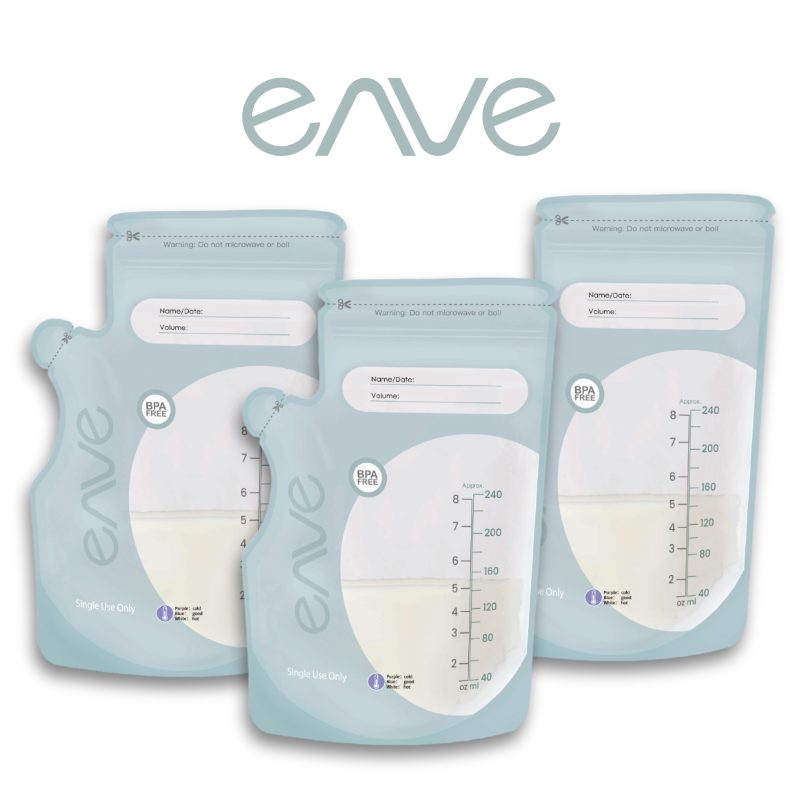 Enve Breastmilk Storage Bag, 240ml, 30pcs x 3