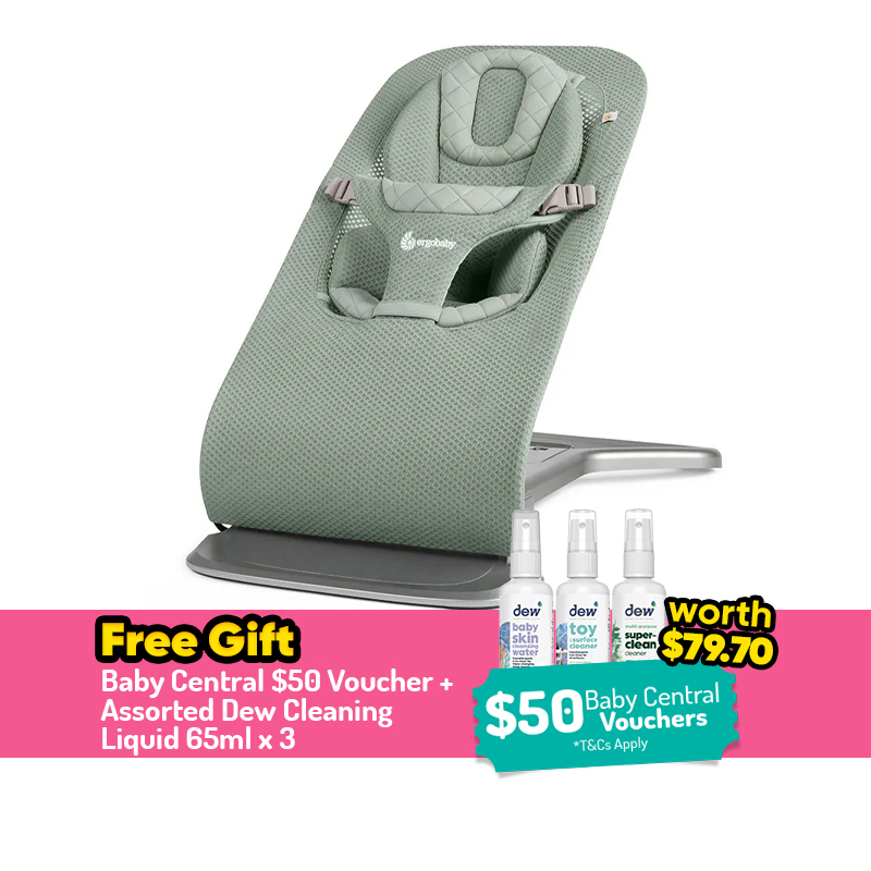 Ergobaby Evolve 3 in 1 Mesh Bouncer + FREE GIFT
