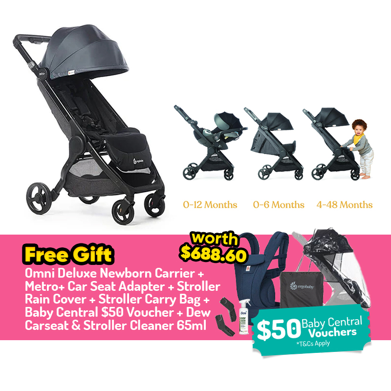 Ergobaby Metro+ City Compact Stroller + FREE GIFT
