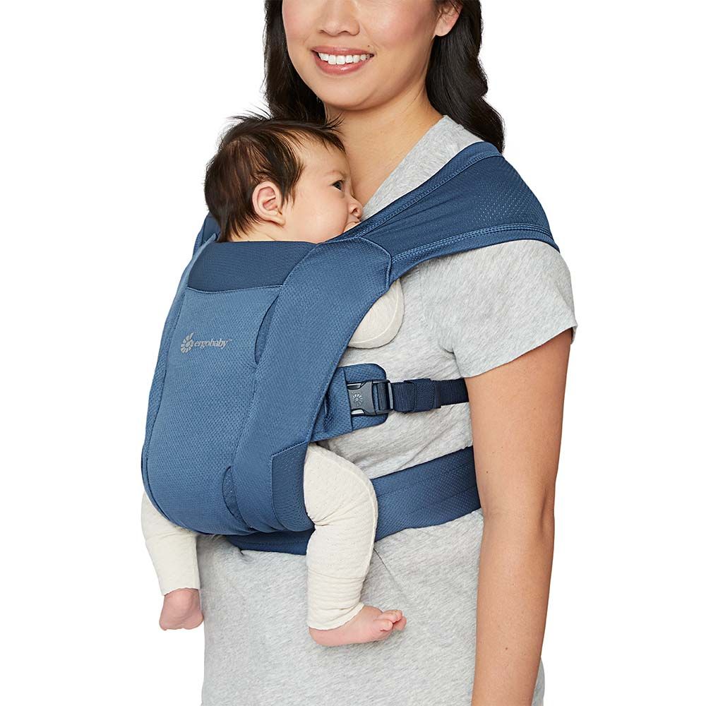 Ergobaby Embrace Soft Air Mesh Newborn Baby Carrier (Blue) BCEMASAMBLU