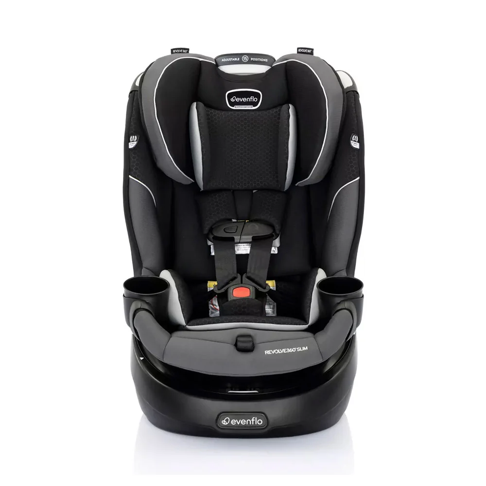 Evenflo Gold -  Revolve360 Slim 2-in-1 Rotational Convertible Car Seat - Canton Black