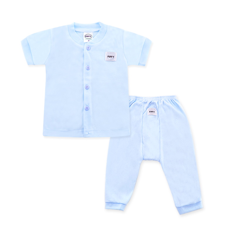 Fiffy Basic Wear (Blue) Short Sleeve / Long Pants Size 6-9 (F65079-BM)