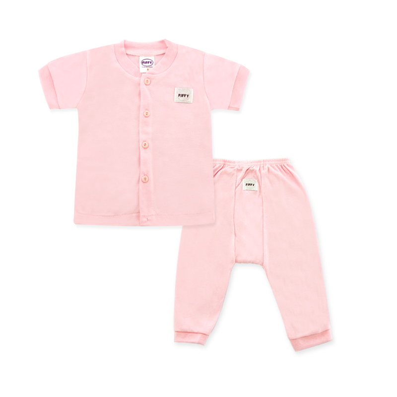 Fiffy Basic Wear (Pink) Short Sleeve / Long Pants Size 6-9 (F65079-PM)
