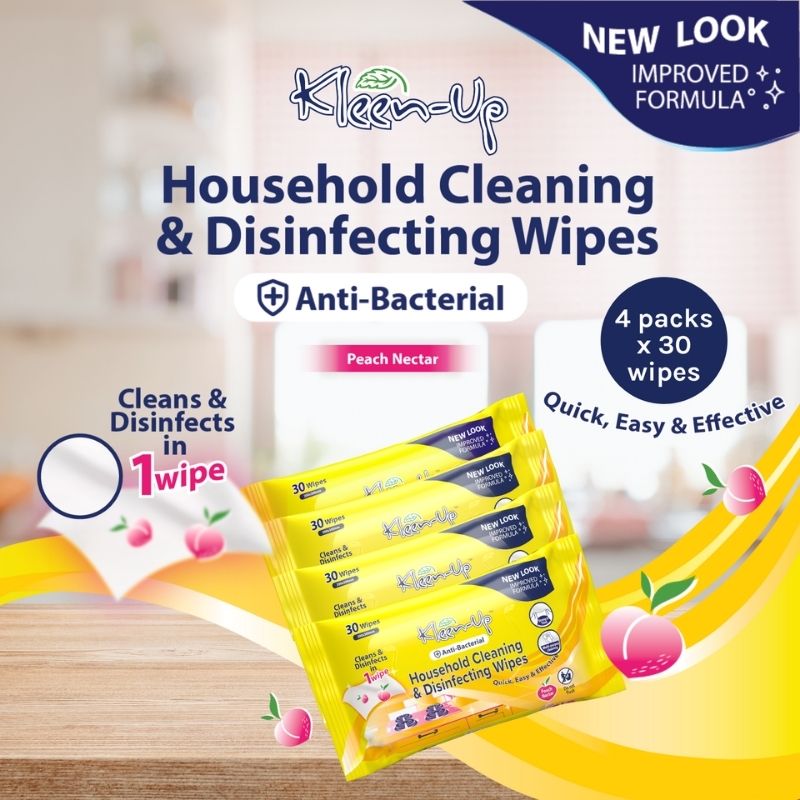 Kleen-Up House Hold Cleaning Wipes 30S (4 Packets)