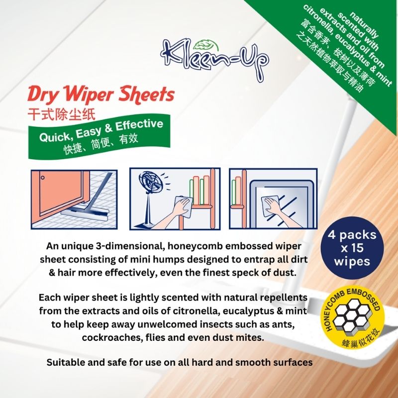 Kleen-Up Dry Wiper Sheets 15S X 4