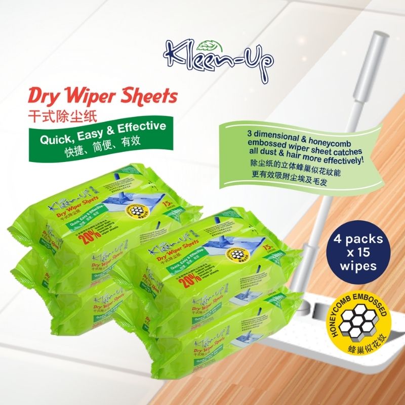 Kleen-Up Dry Wiper Sheets 15S X 4