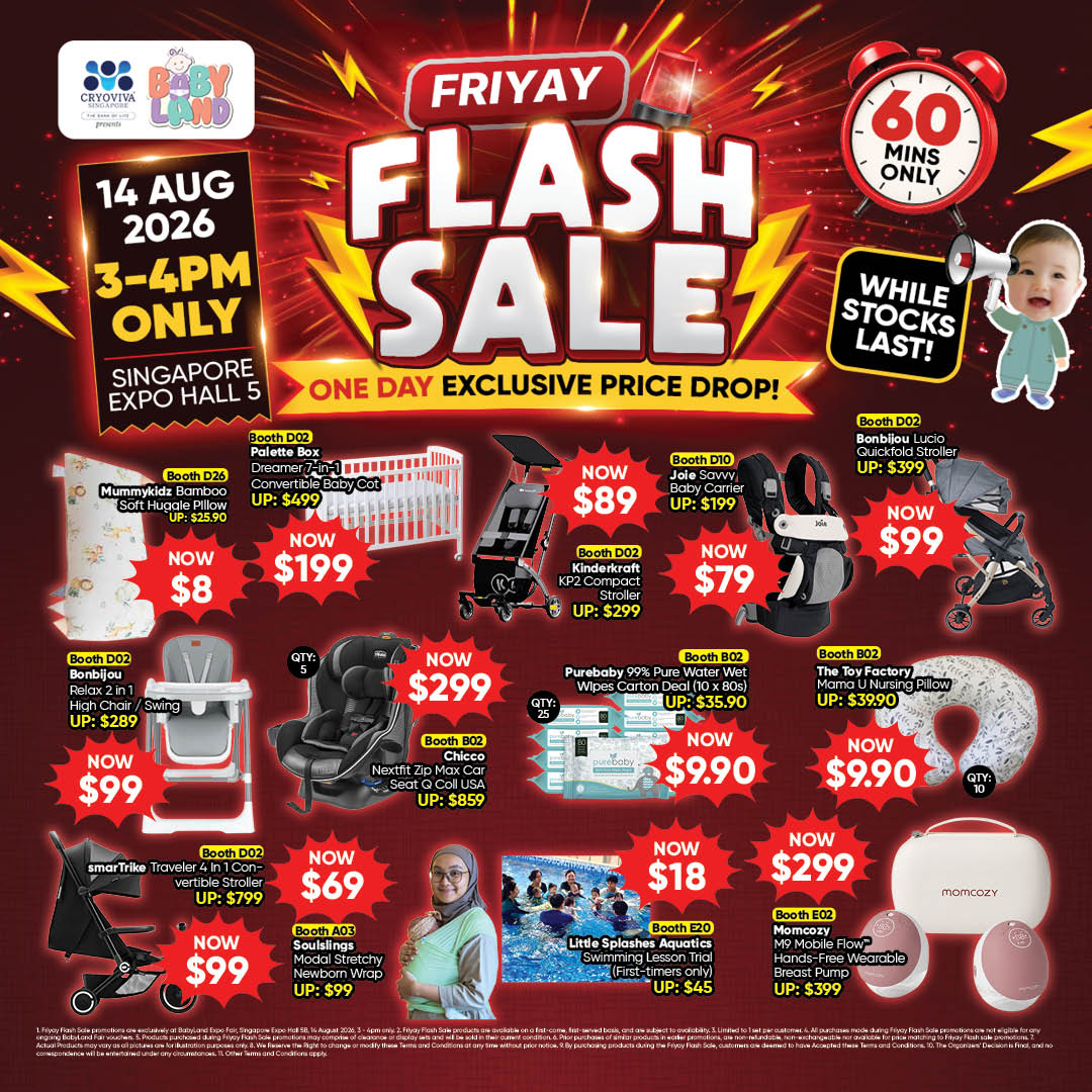 FriYAY Flash Sale 14 Aug, 3-4pm