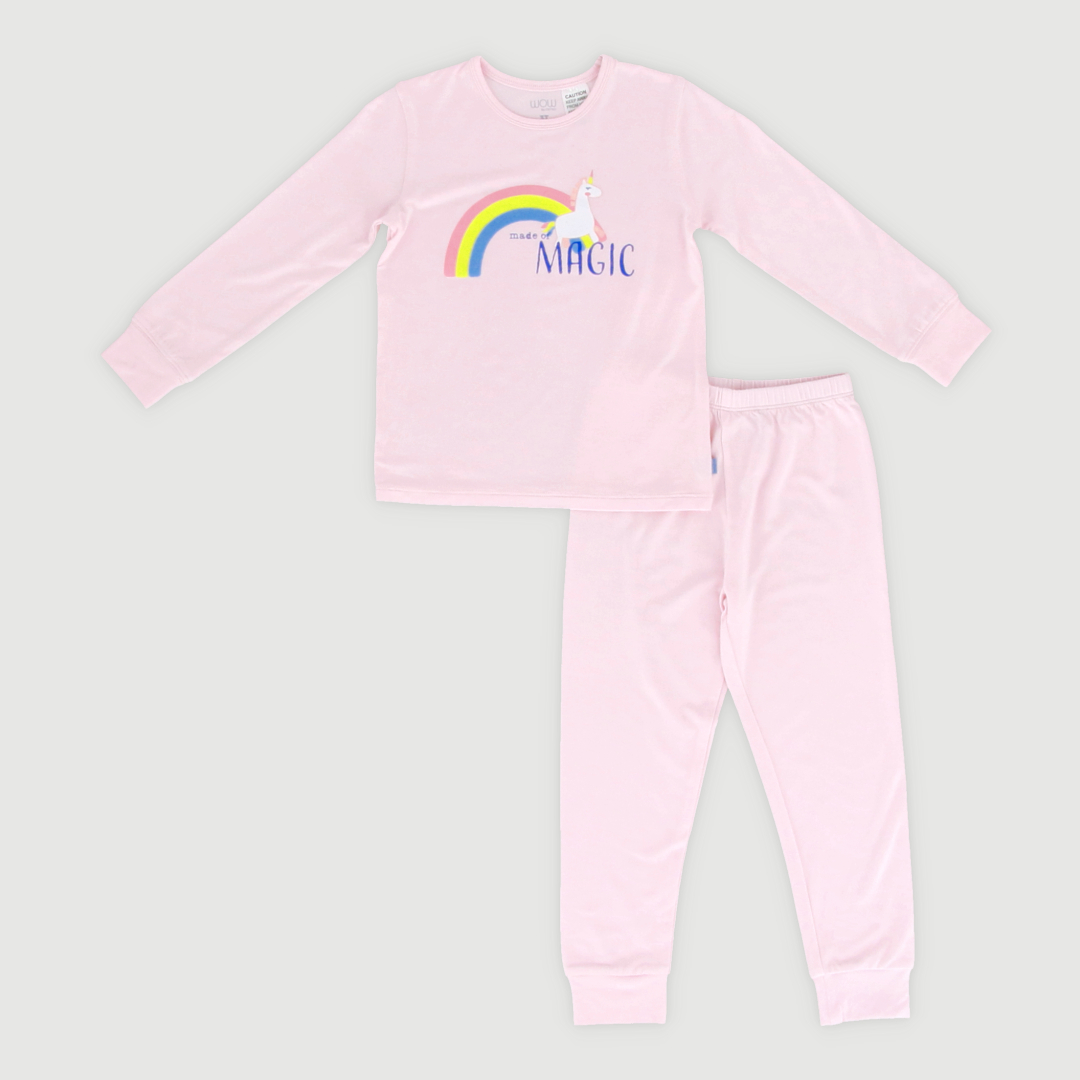 Oeteo Fantasy Land Toddler Jammies Set (Pink)