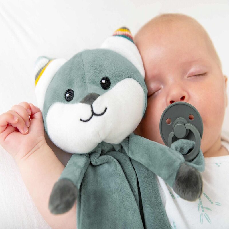 Zazu Comforter Soft Toy with Cry Sensor, Heartbeat Sound and Melodies - Felix The Fox