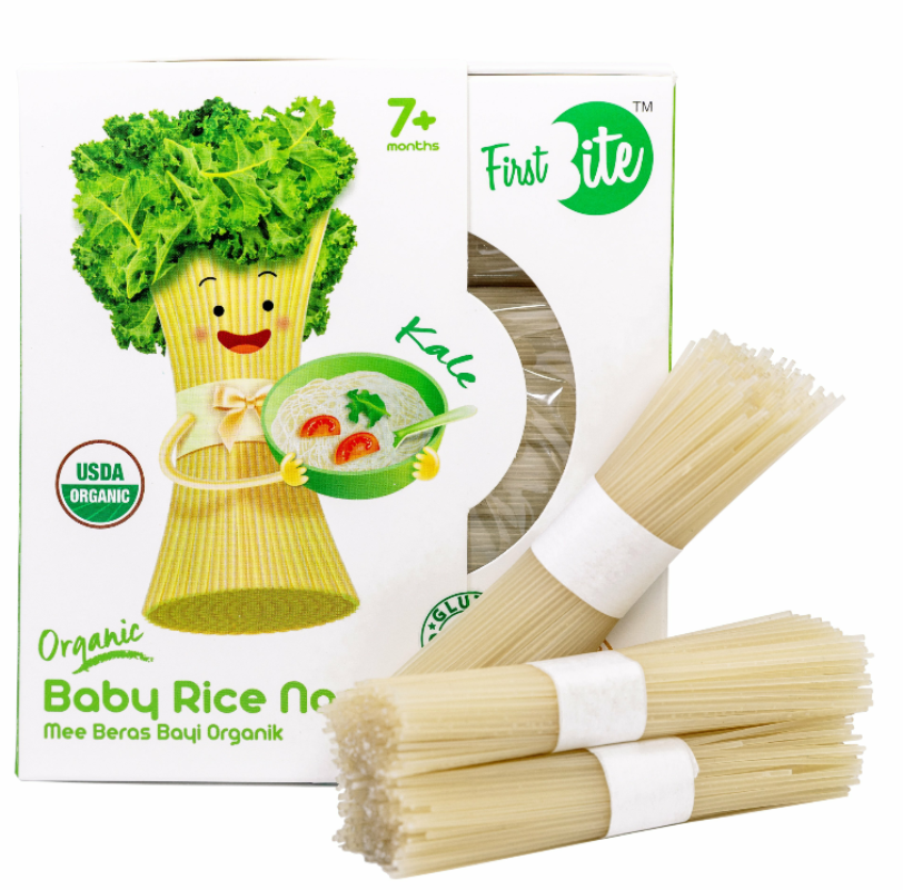 First Bite Organic Baby Rice Noodle (Gluten Free) - Kale