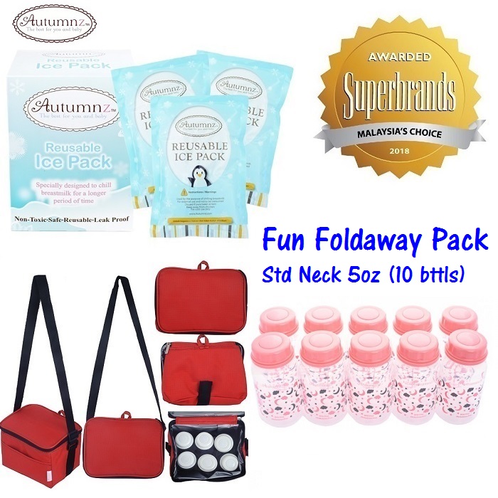 Autumnz Fun Foldaway Cooler Bag Package (*5oz* 10 Std Bottles)