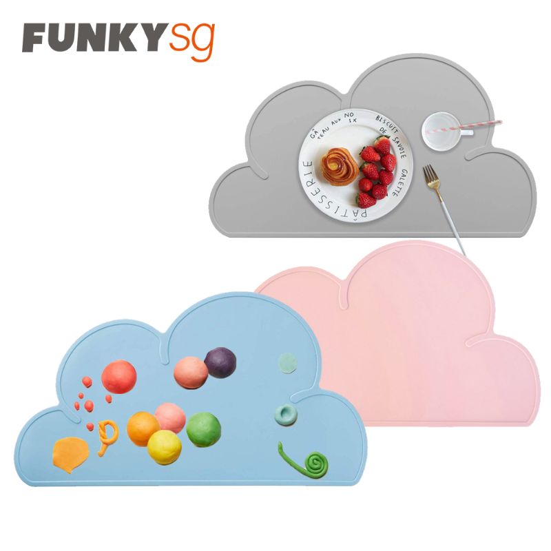 FUNKY.sg Kids Reusable Silicone Placemat Silicone