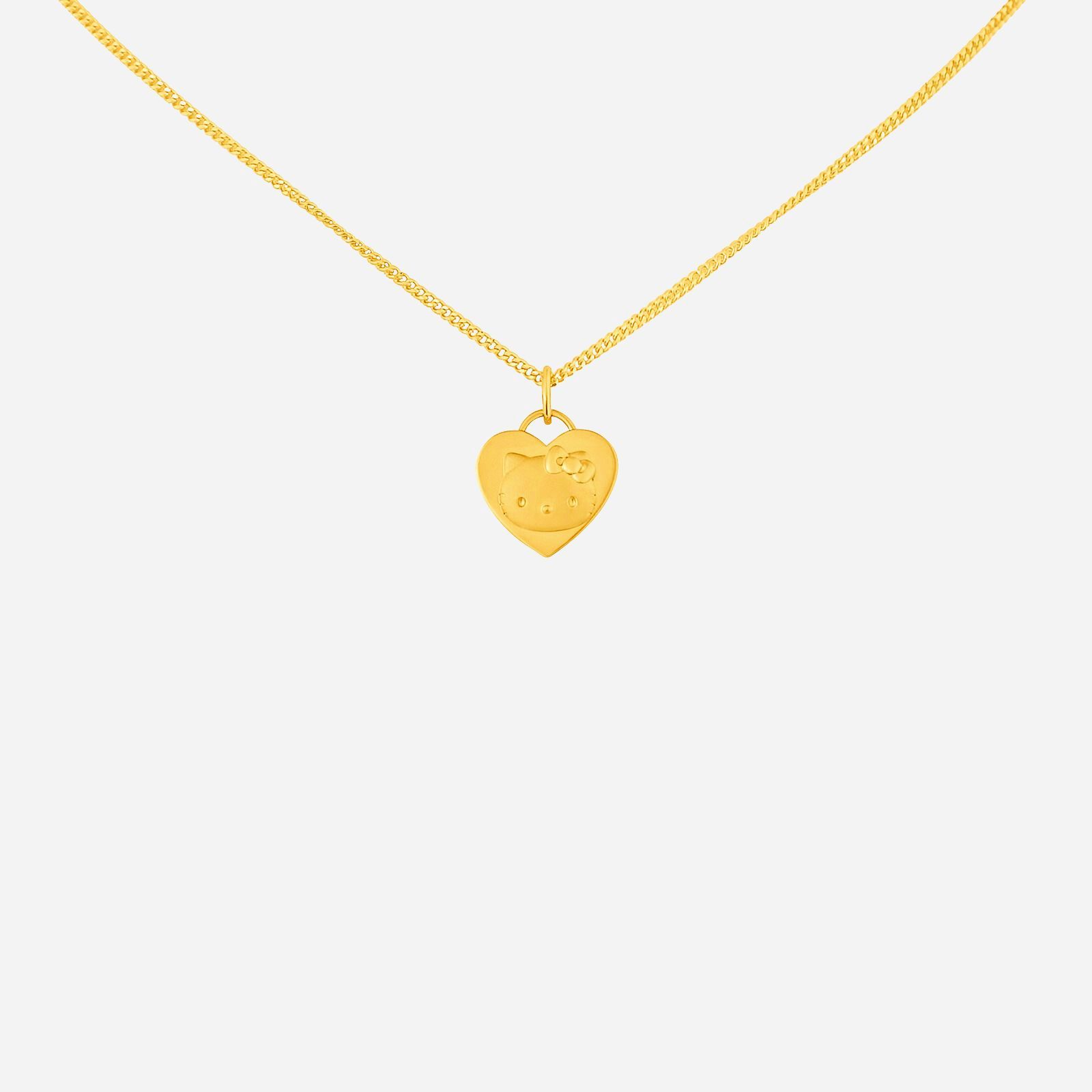 Poh Heng Hello Kitty Heart Pendant in 22K Yellow Gold	