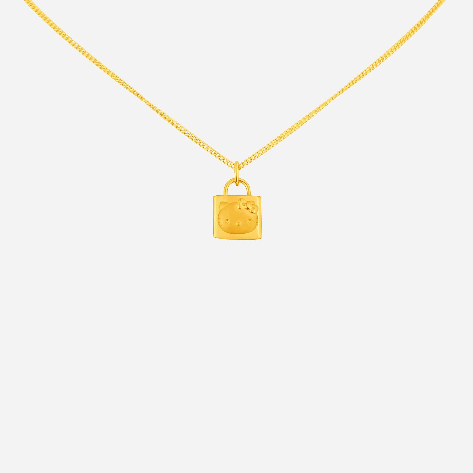 Poh Heng Hello Kitty Prosperity Lock Pendant in 22K Yellow Gold	