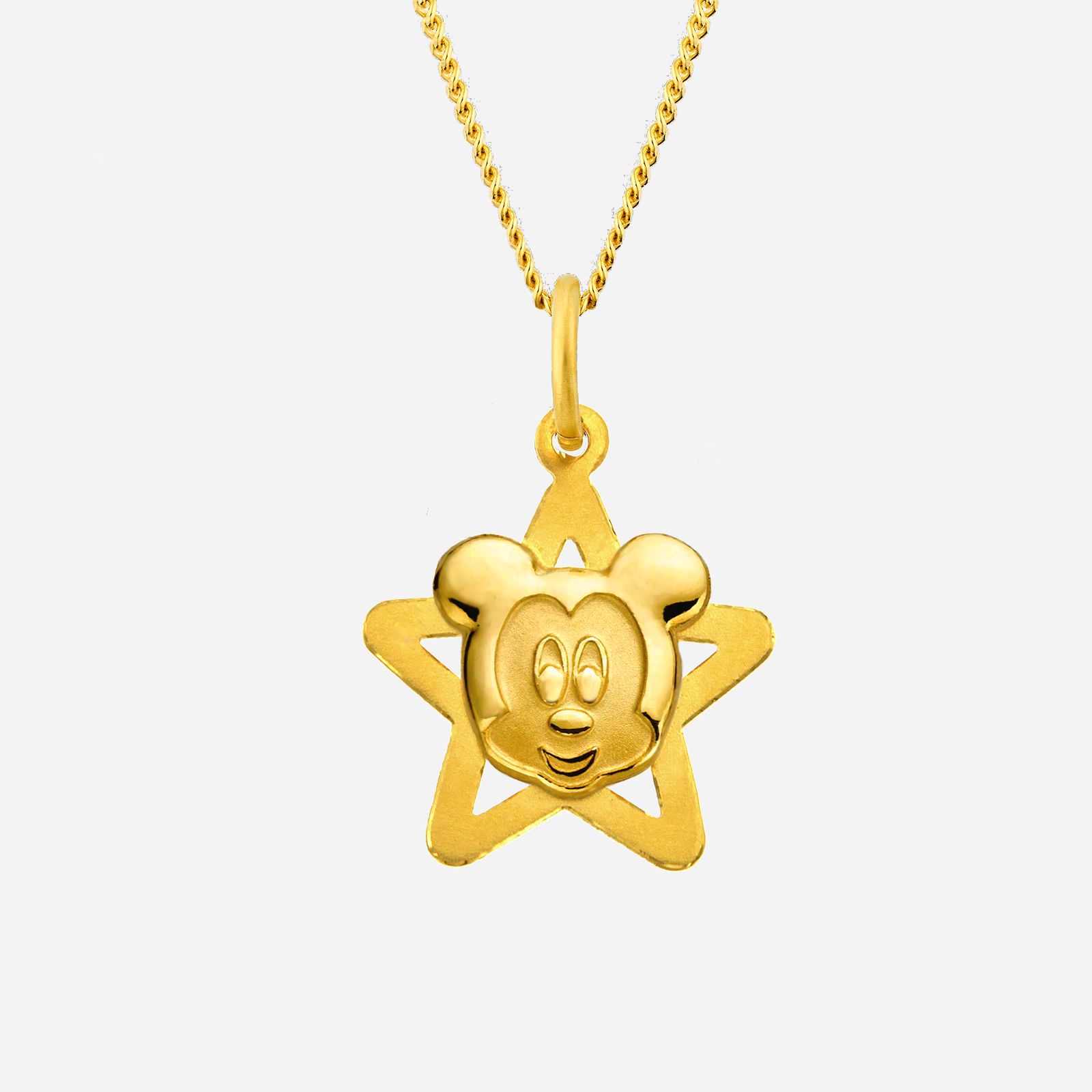 Poh Heng Disney Baby Mickey Star Pendant in 22K Yellow Gold