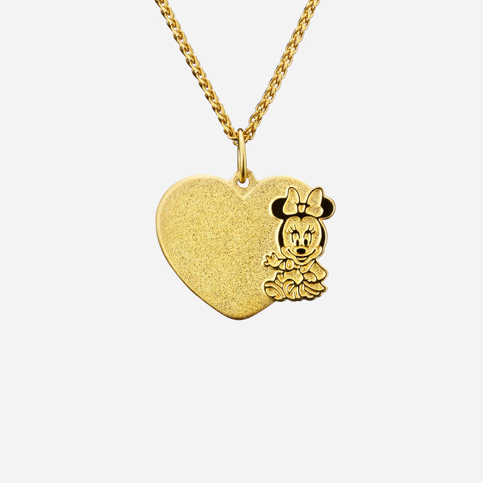 Poh Heng Disney Baby Minnie Heart Pendant in 22K Yellow Gold	