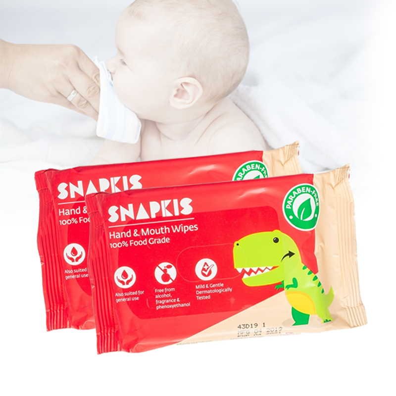 Snapkis Hand & Mouth Wipes Carton (20pcs x 60pck)