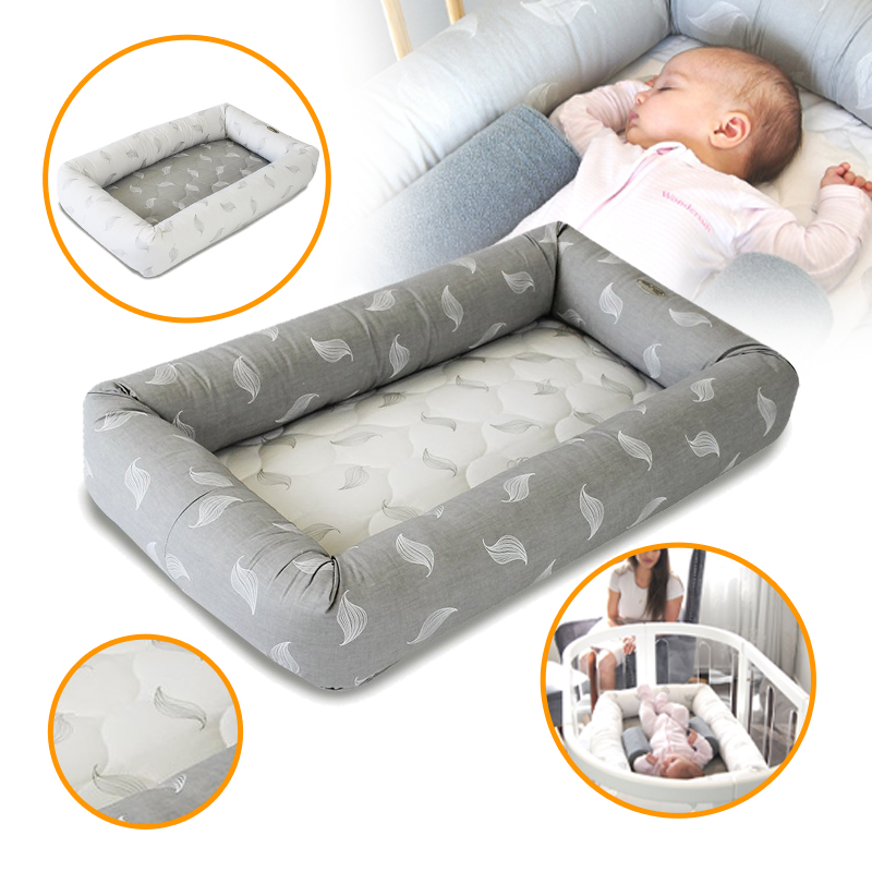 baby-fair Babyhood Cosy Crib Breathe EZE Organic / TM V2 (Asst Designs) + Sleep Positioner