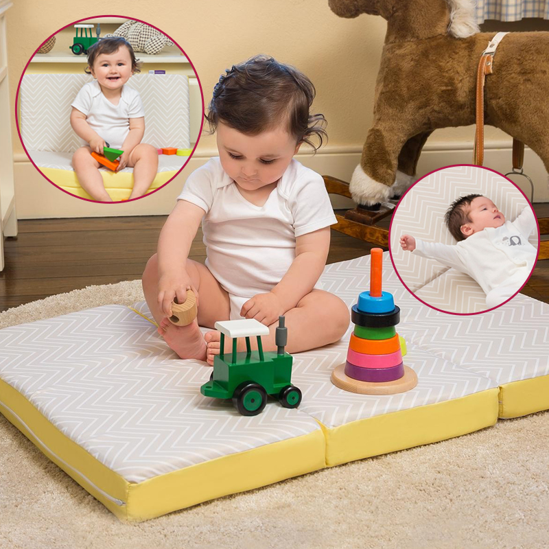 Clevamama ClevaFoam 3-in-1 Sleep Sit & Play Travel Cot Mattress (96 x 65 x 7cm) (Delivery after 15 May)