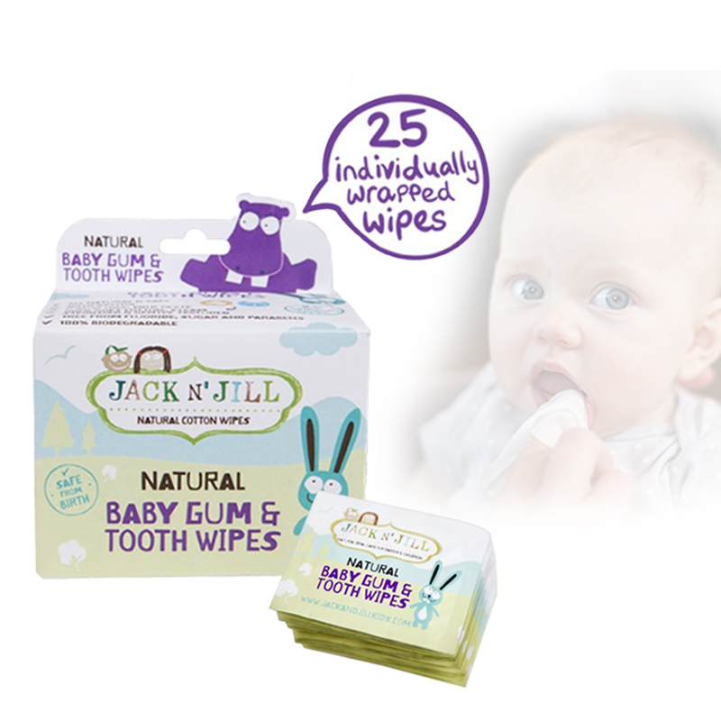 baby-fair Jack N Jill Natural Baby Gum & Tooth Wipes 25s