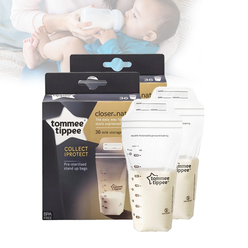 baby-fairTommee Tippee Closer to Nature 36pk BreastMilk Storage Bags 350ml (Bundle of 2)