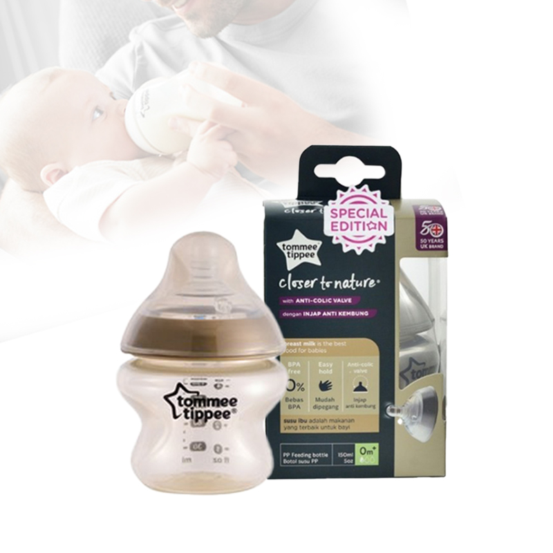 Tommee Tippee Closer To Nature PP SPECIAL Edition Tinted Gold / Silver Bottles (150ml / 260ml)