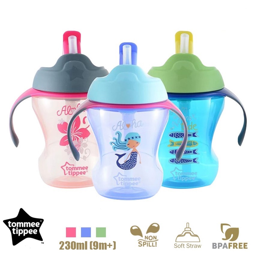 Tommee Tippee Easy Drink Straw Cup (Purple / Blue / Pink)