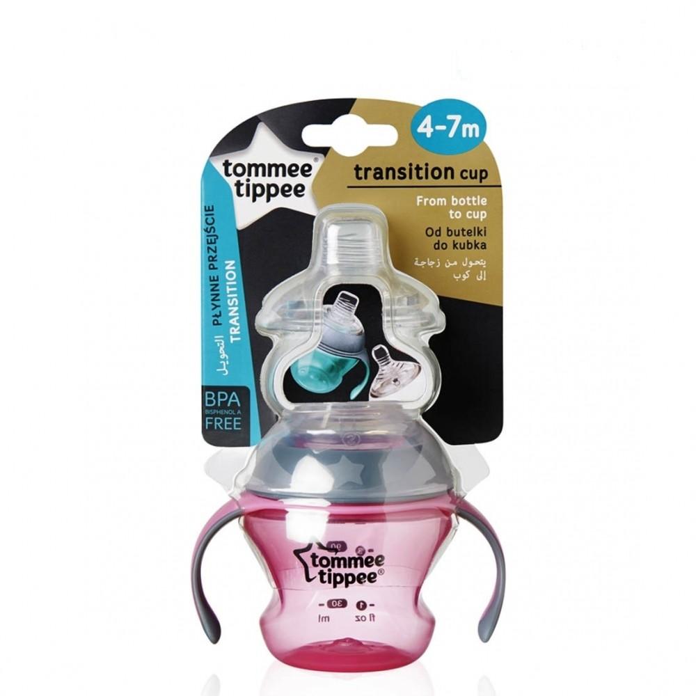 Tommee Tippee Closer to Nature Transition Cup 150ml (Pink / Blue)
