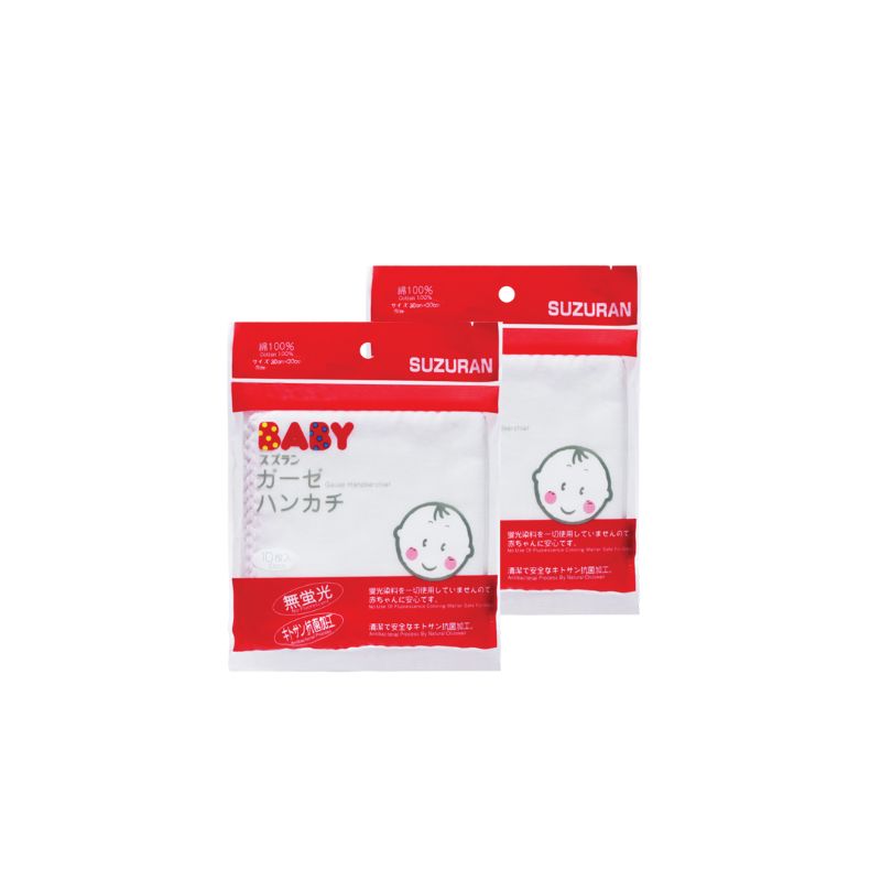 baby-fair Suzuran Baby 2-Pack Gauze Handkerchief 10pcs (2x10pcs)