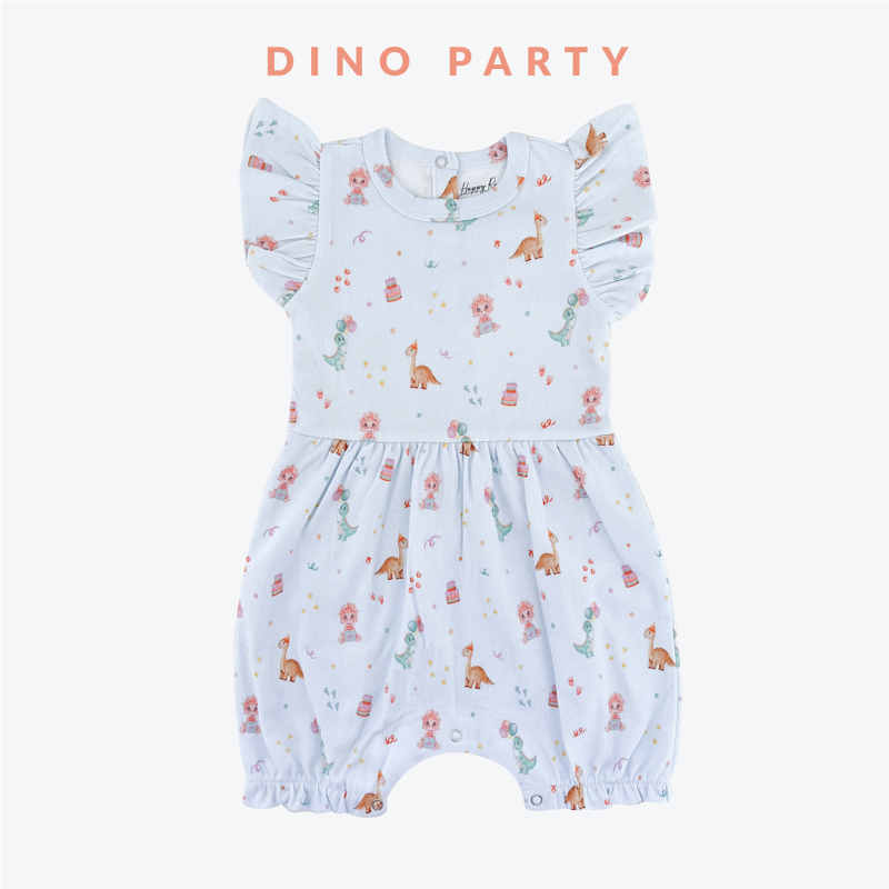 Happyrei Girl Romper - Dino Party