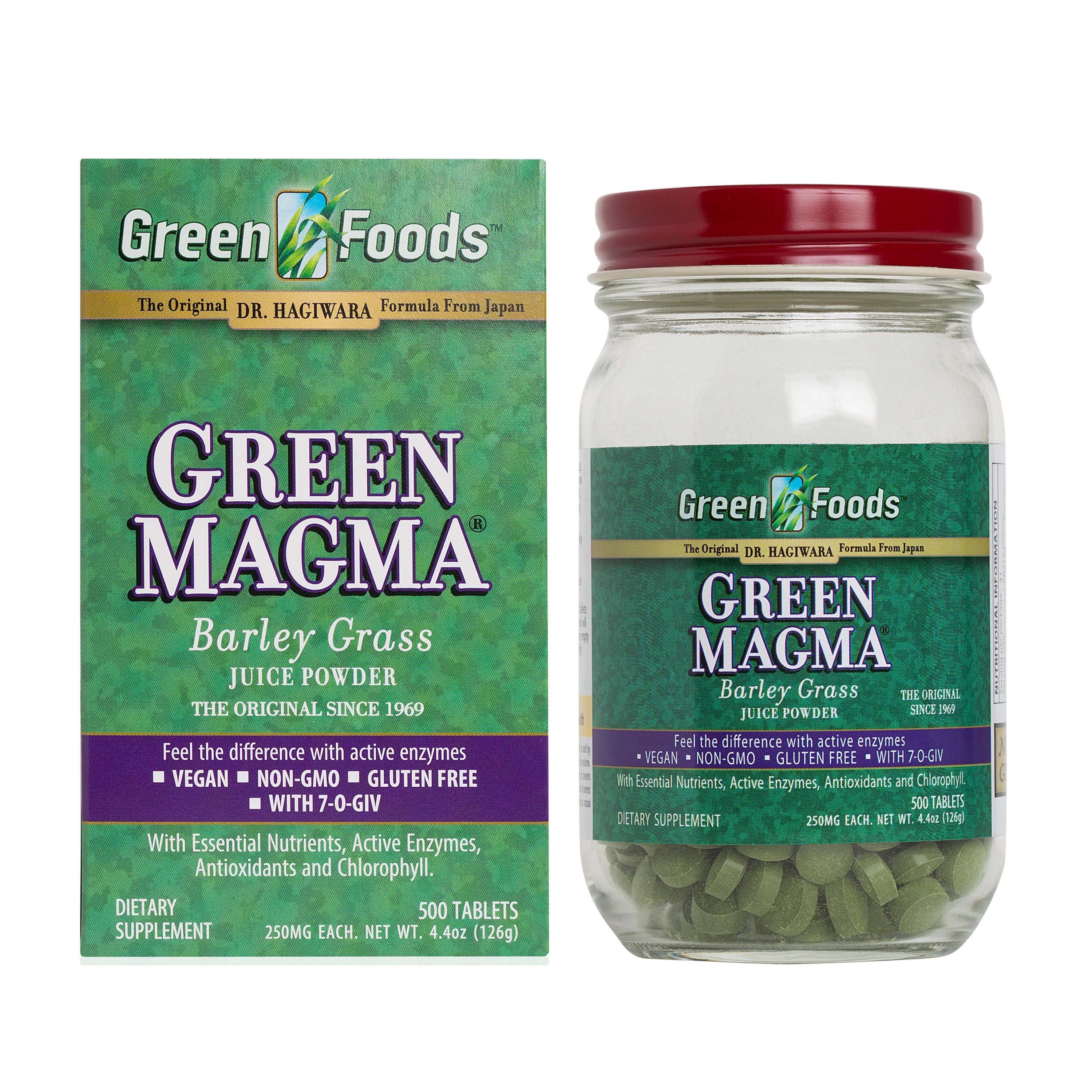 Green Foods™ Green Magma®  Barley Grass Powder Juice 500 Tablets