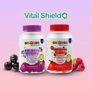 Gumazing Vital Shield Pack | Multivitamin + Probiotics and Elderberry Gummies