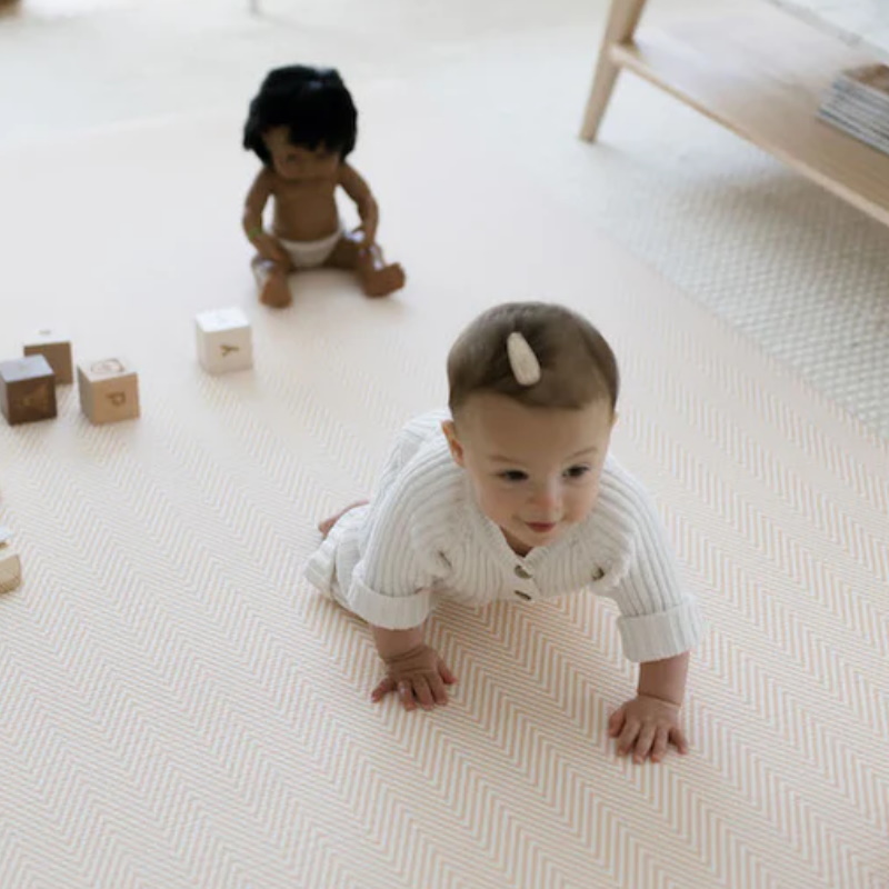 Baby Fair | Little Wiwa Herringbone Dawn Generos Playmat (200cm x 140cm x 15mm)