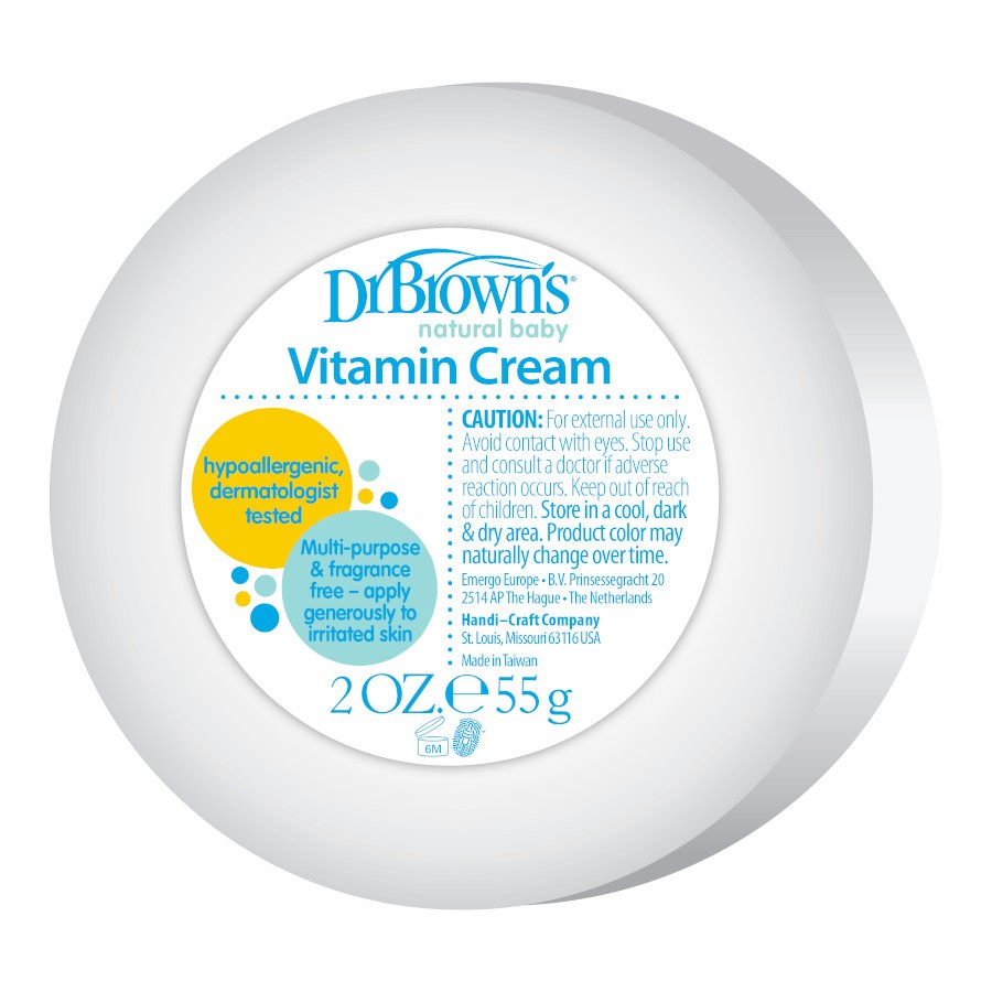 Dr Brown's Natural Baby Vitamin Cream, 2 oz/55 g