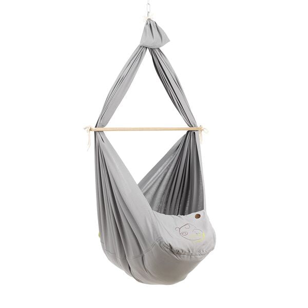 NONOMO® Swinging Hammock-Set Baby Classic with Polyester Mattress and Ceiling Fixture