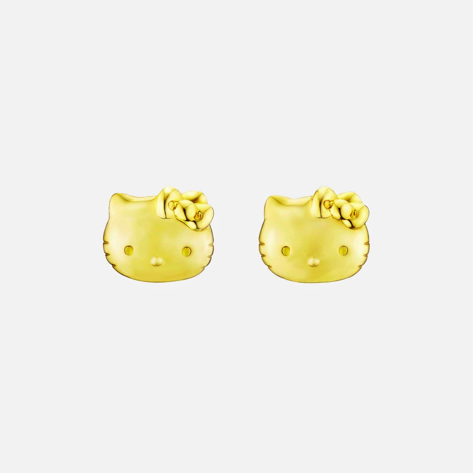 Poh Heng Hello Kitty Earrings in 22K Yellow Gold