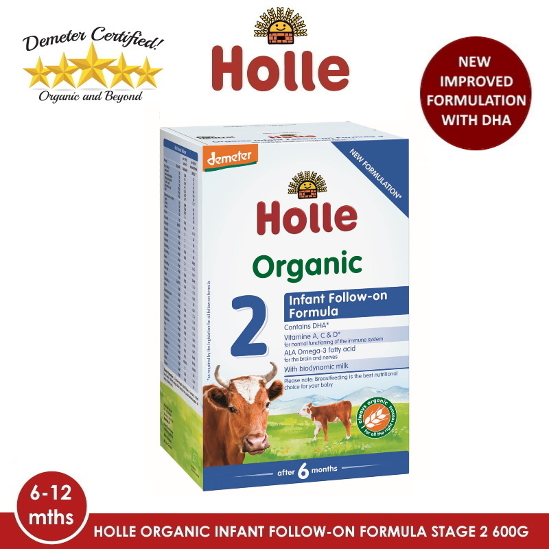 baby-fair HOLLE Organic Infant Follow-on Formula 2 with DHA 600G