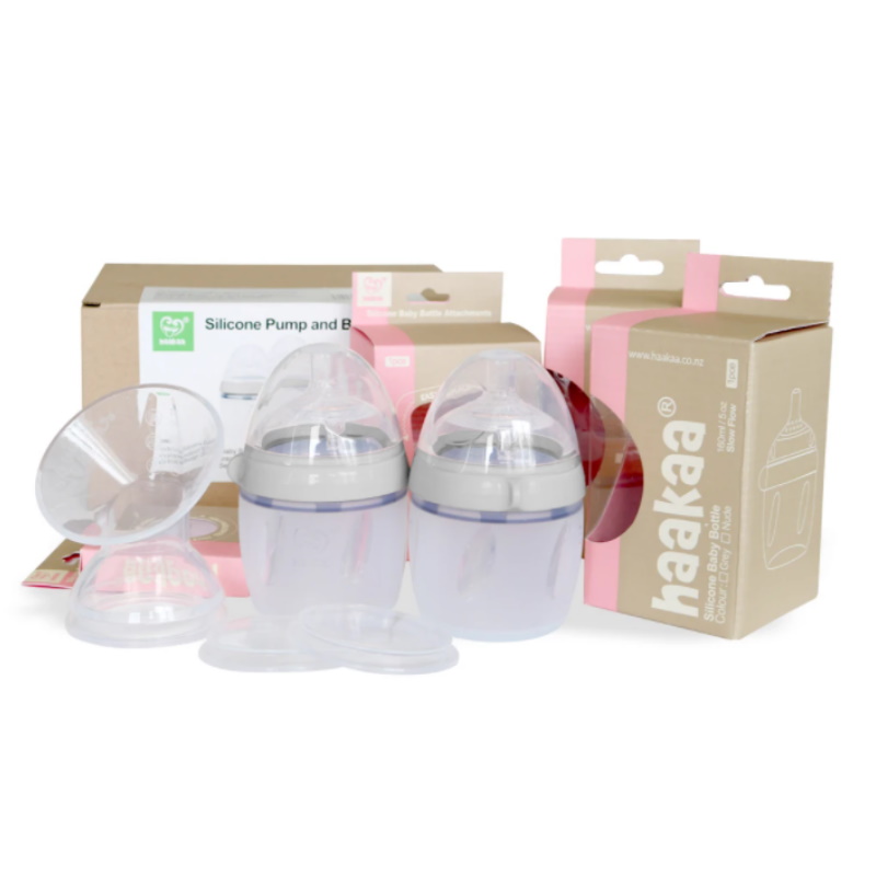 Haakaa Gen. 3 Silicone Pump and Bottle Pack